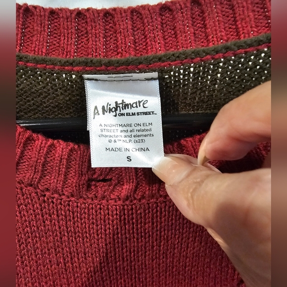 Freddy Kruegar Sweater Dress Red & Green Small EUC - Picture 6 of 6
